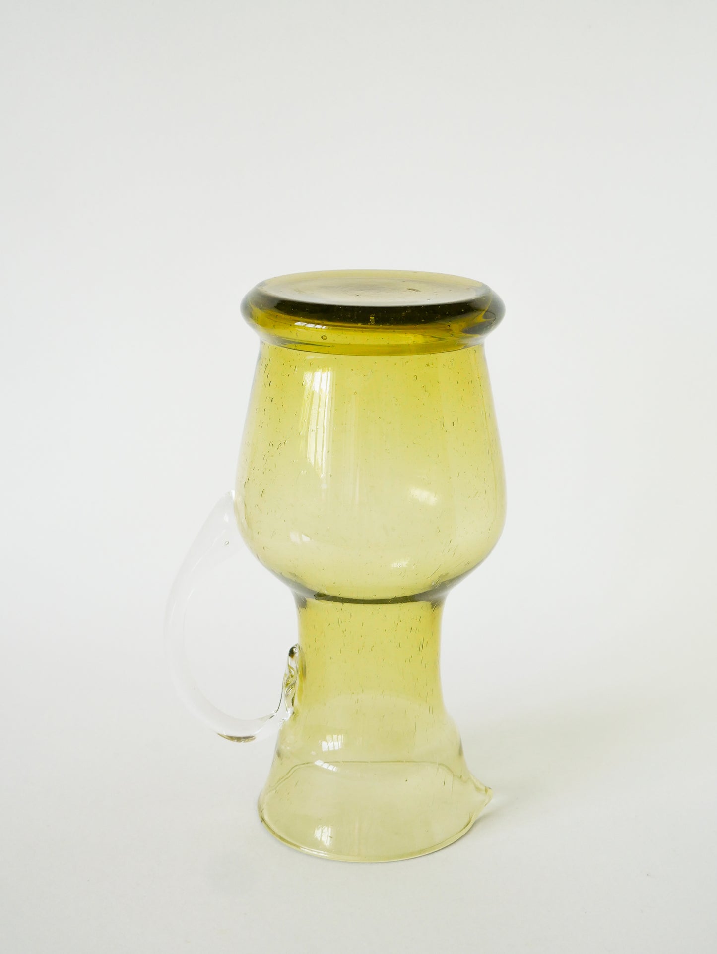 Service à orangeade en verre bullé de Biot, composé d'une carafe et de 6 verres Long Drink, Vert, 1960