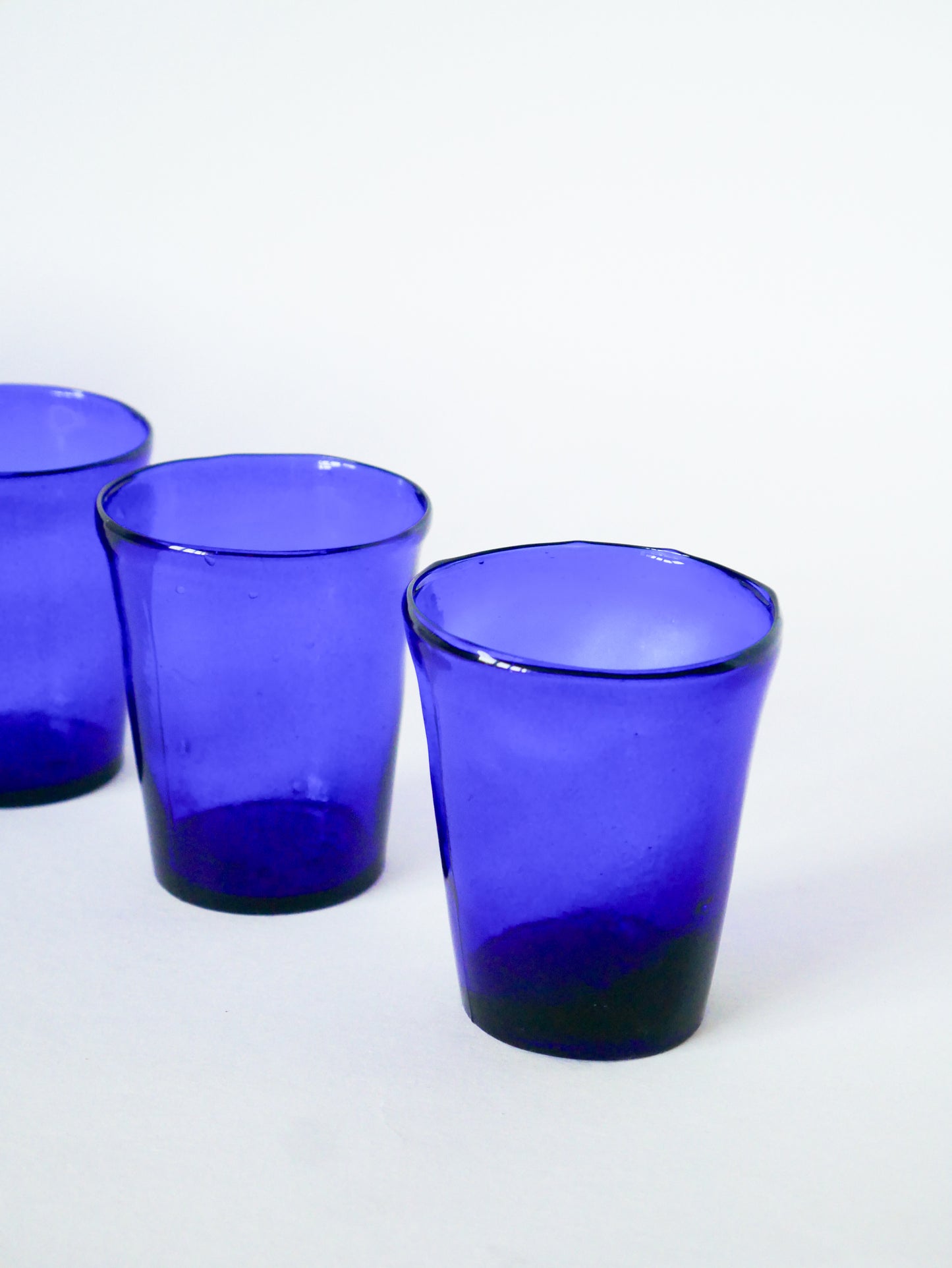 Lot de 5 verres à eau, Bleu Klein, 1970