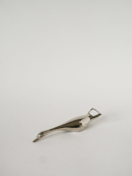 Décapsuleur en chrome, forme Oie, 1970