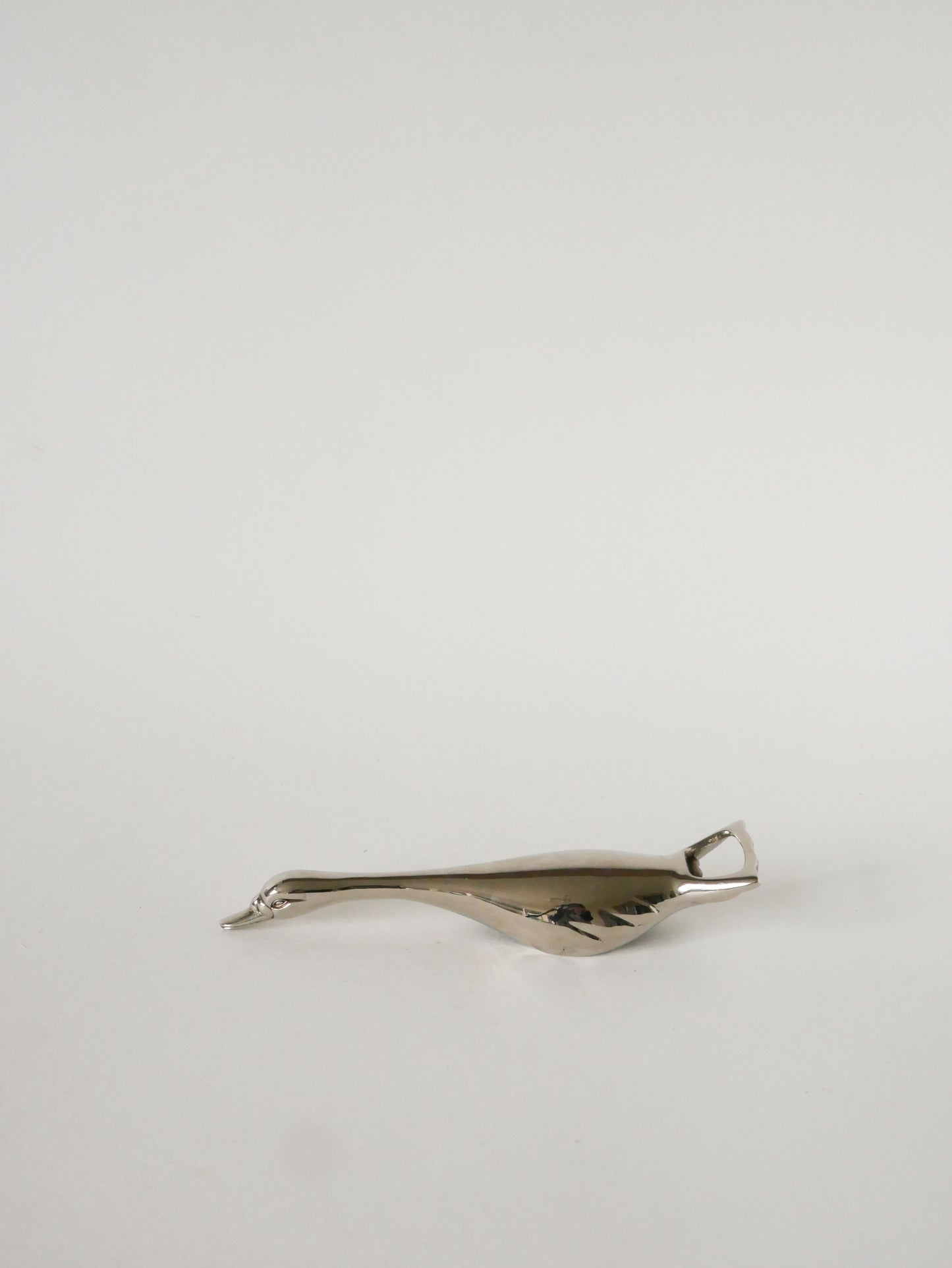 Décapsuleur en chrome, forme Oie, 1970