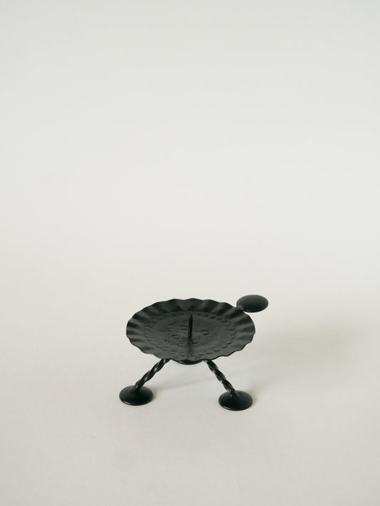 Petit bougeoir en fer forgé, Brutaliste, 1940 - 13 X 5 cm