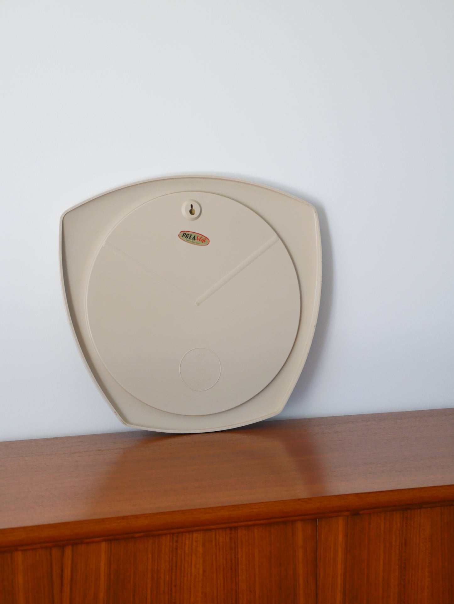 Miroir en plastique, Ivoire, Design, 1970 - 38 cm