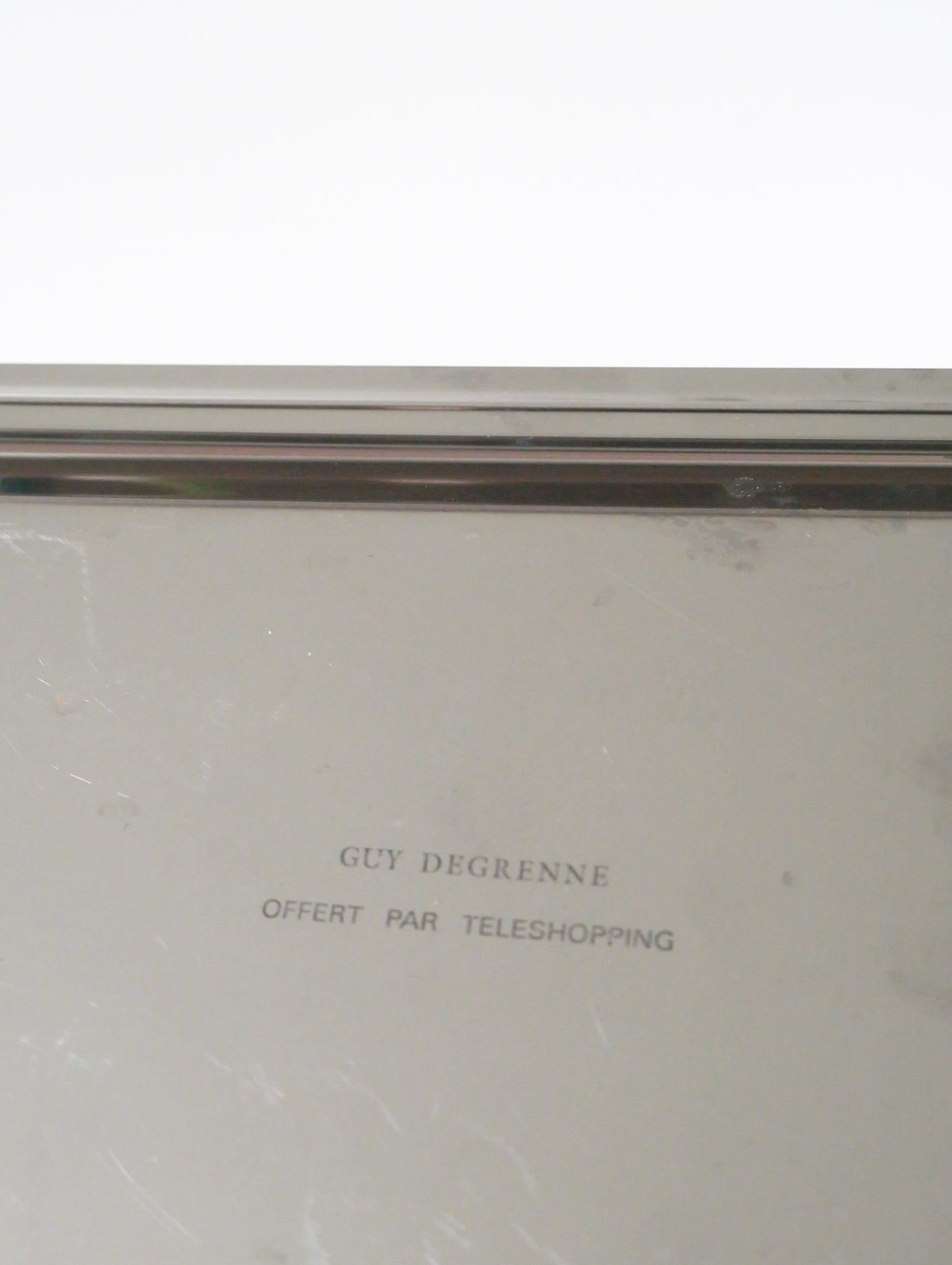 Plateau rectangulaire en inox, Design, 1970 - 28 X 15 cm