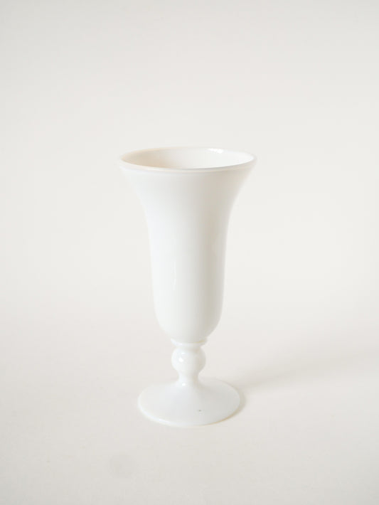 Vase en opaline, Blanc, 1950