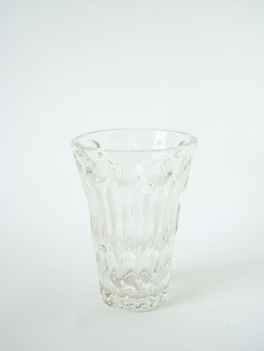 Grand vase en verre moulé, Art Déco, 1930 - 20 X 13 cm