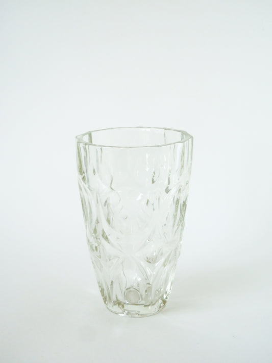 Grand vase en verre moulé, Art Déco, 1930 - 20 X 14 cm