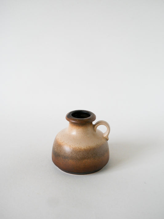 Mini vase en céramique Made in Germany, Brun, 1970
