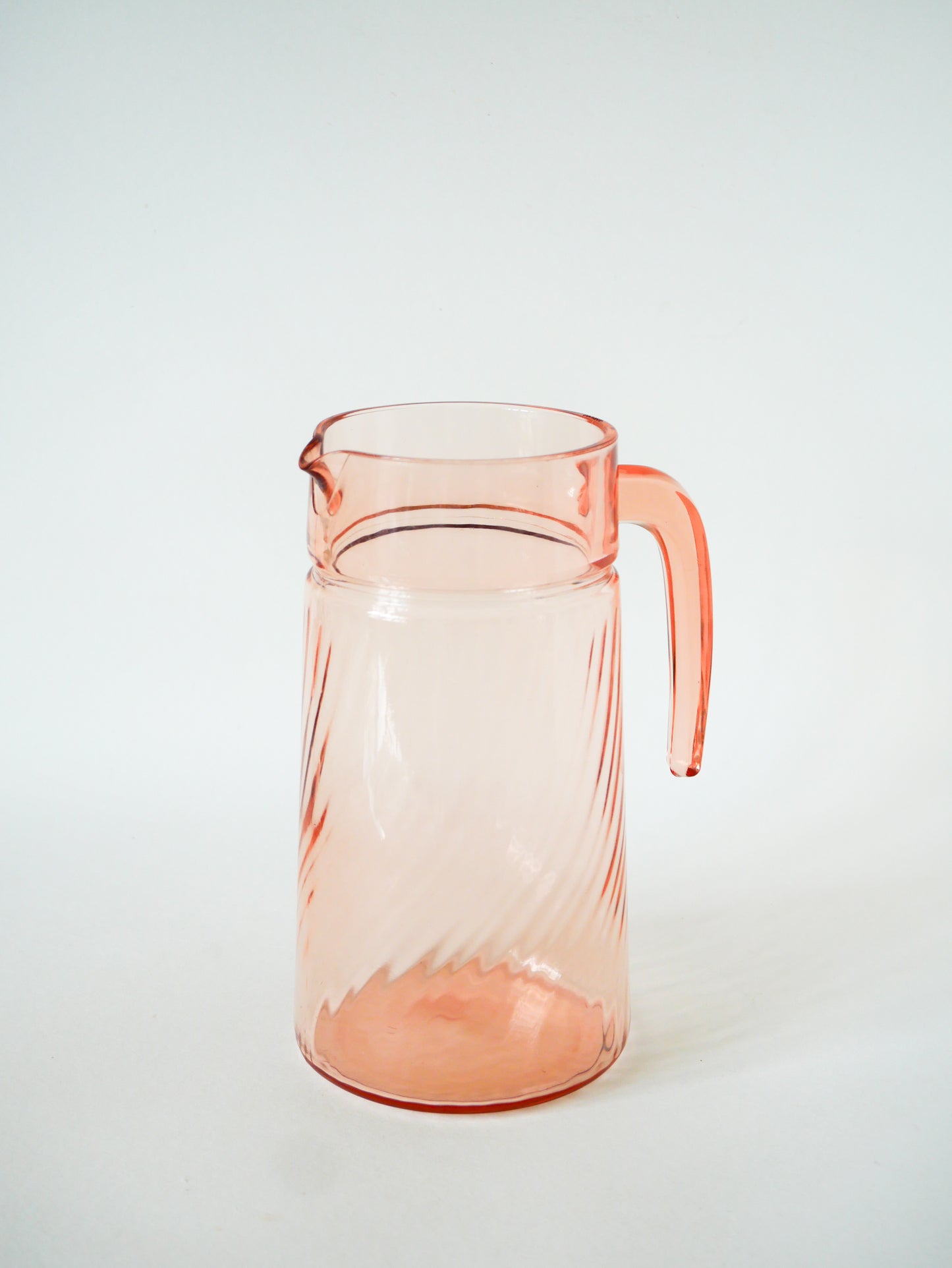 Pichet en verre, Rose, 1970