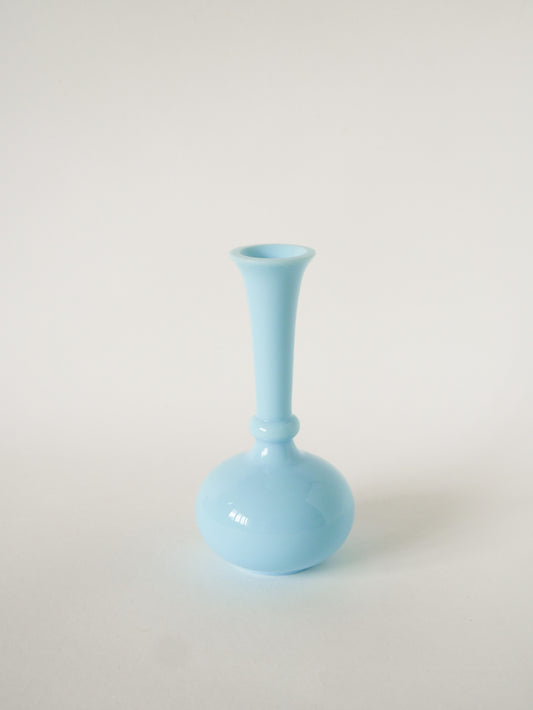 Vase en opaline Bleu Ciel, 1960 - 20 X 10 cm