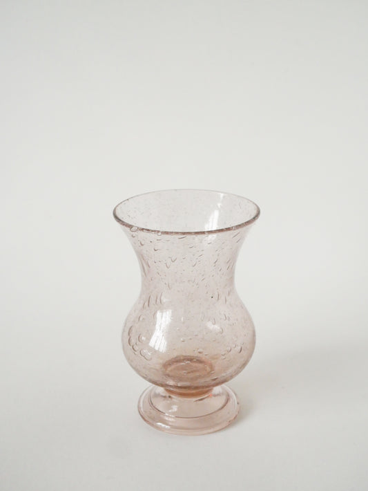 Vase en verre bullé de Biot, Rose, 1960