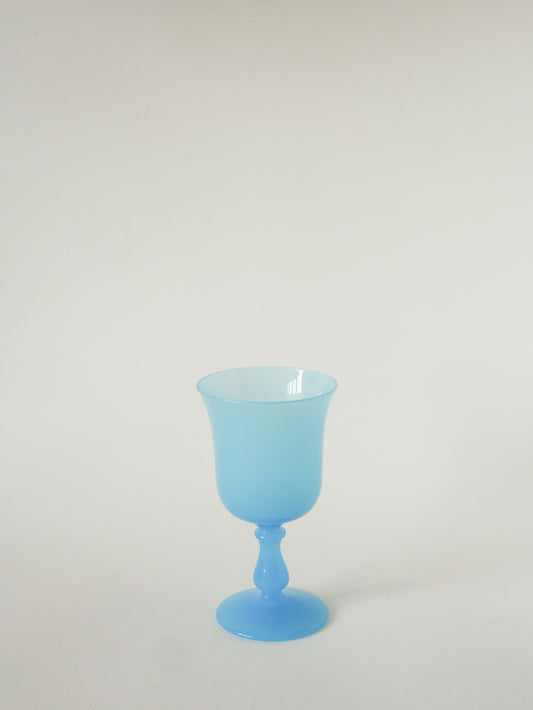 Vase en opaline, Bleu Ciel, 1970 - 18 X 10 cm