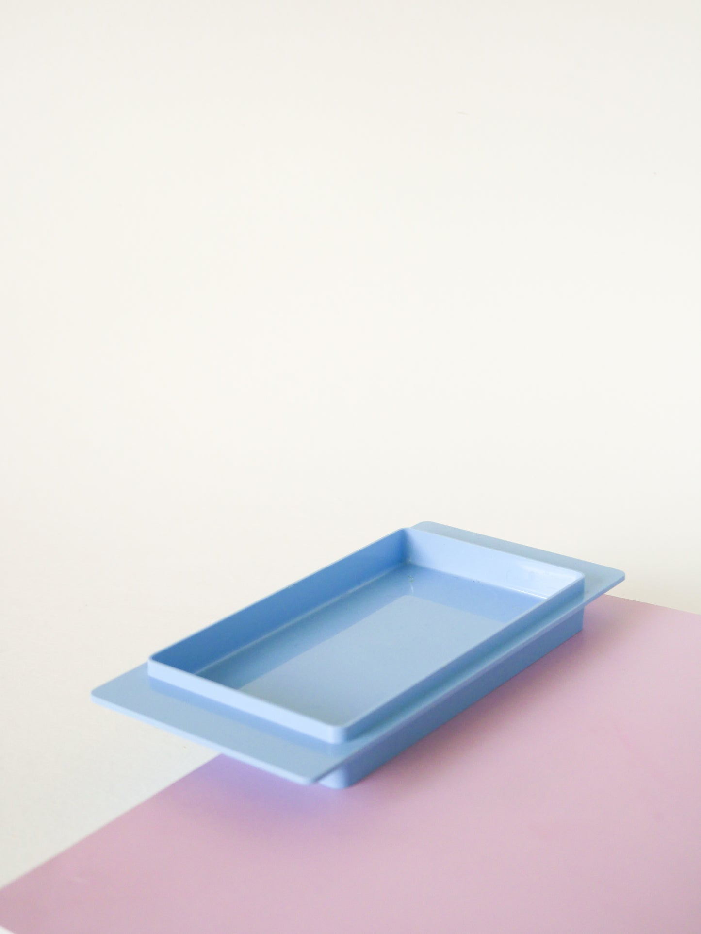 Beurrier en plastique, Bleu Bébé, 1970