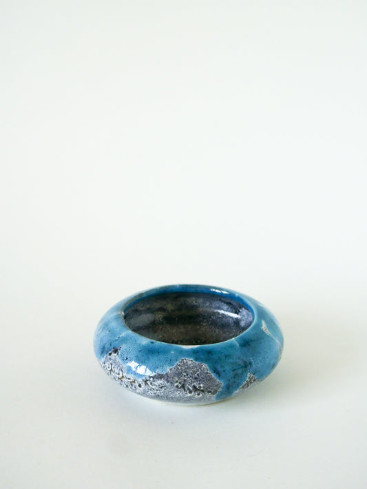 Vide-poche en céramique, Bleu & Gris, 1970