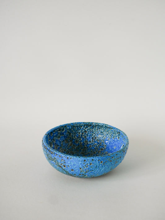 Vide-poche en Fat Lava, Bleu, 1970 - 15 X 5.5 cm