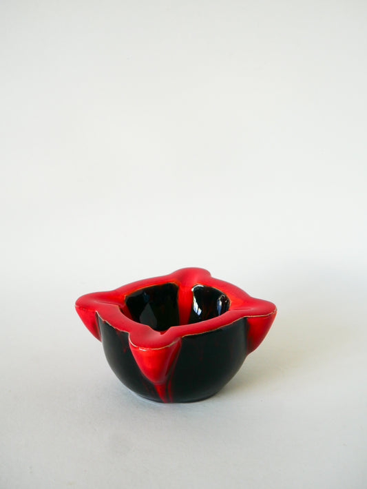 Mortier en céramique, Noir & Rouge, 1970