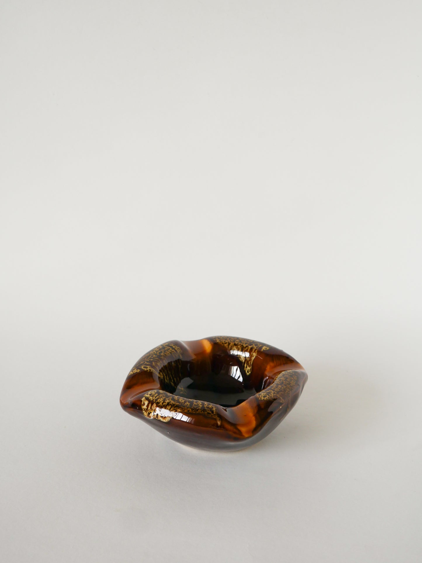 Vide-poche mortier en céramique, Marron, 1970