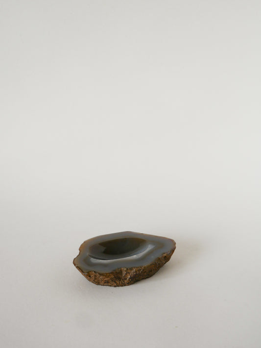 Cendrier en Albâtre, forme Libre, Beige et Violet, 1970