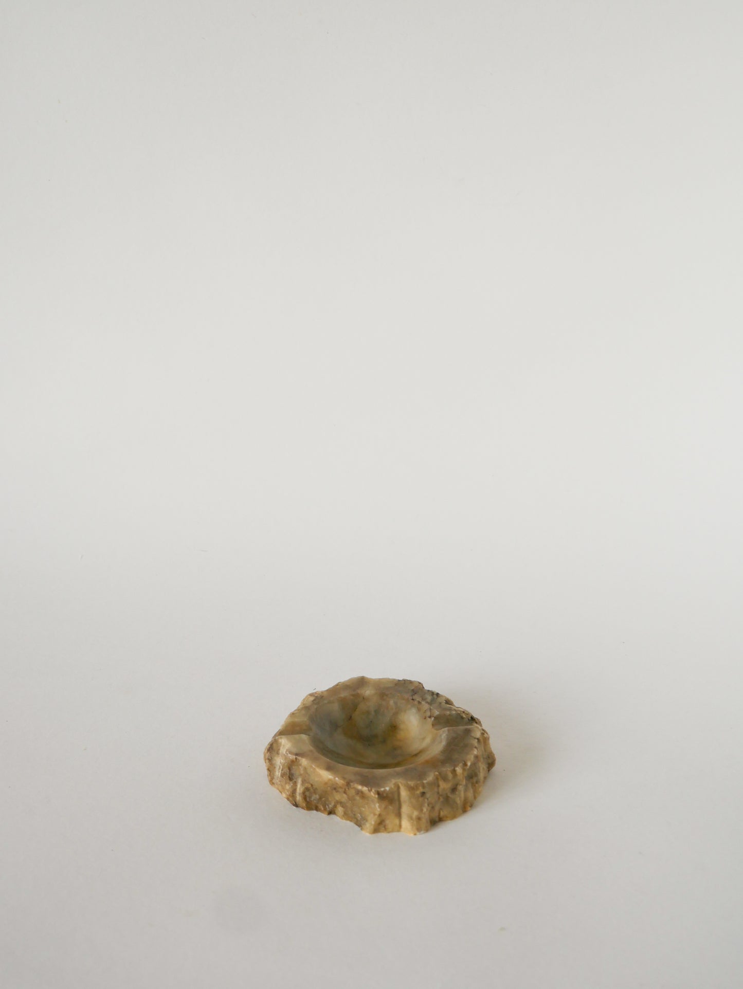 Cendrier en Albâtre, forme Libre, Gris, Made in Germany, 1970