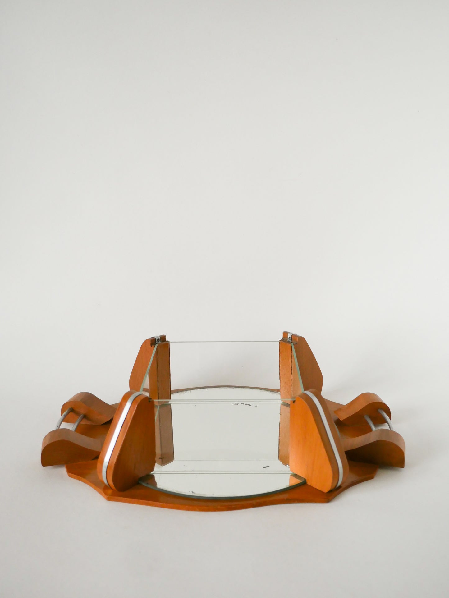 Grande boîte en bois et verre, Art Déco, 1930