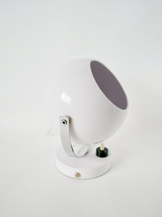 Applique EyeBall Space Age blanche, 1970