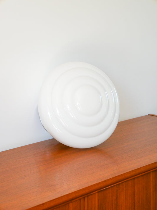 Plafonnier / applique en opaline, Blanc, Forme Organique, Design, 1970