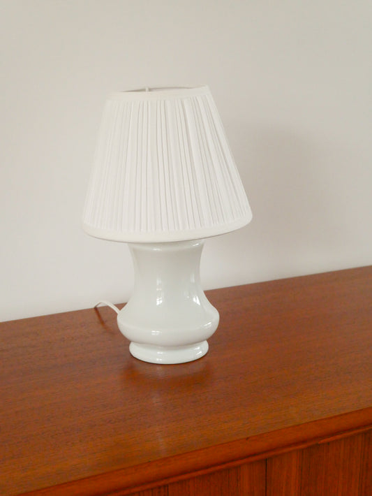Lampe à poser en céramique, Blanc, 1960