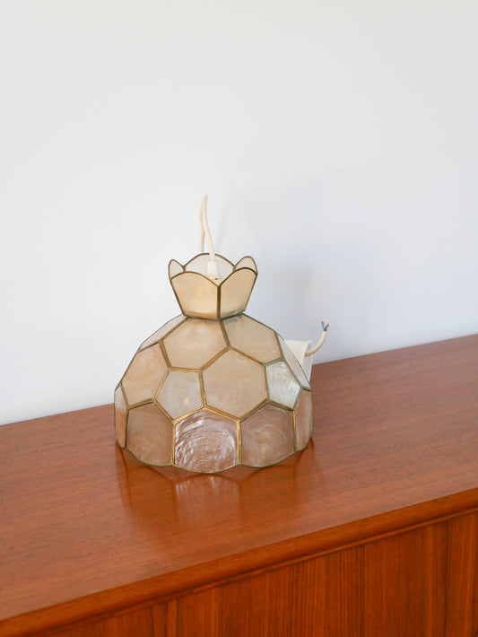 Petite suspension en nacre, 1960 - 22 cm