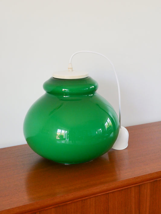 Suspension en opaline, Vert Jade, 1970
