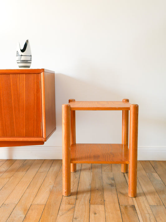 Table d'appoint en pin, 1980