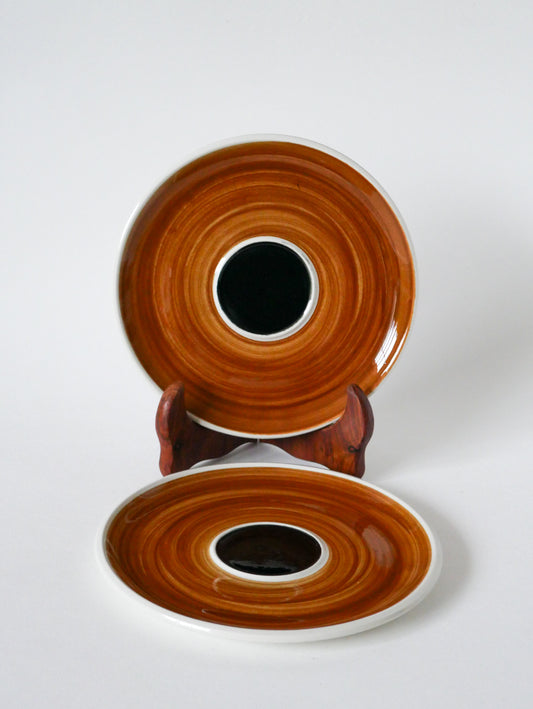 Paire d'assiettes à dessert Villeroy & Boch Design, 1960
