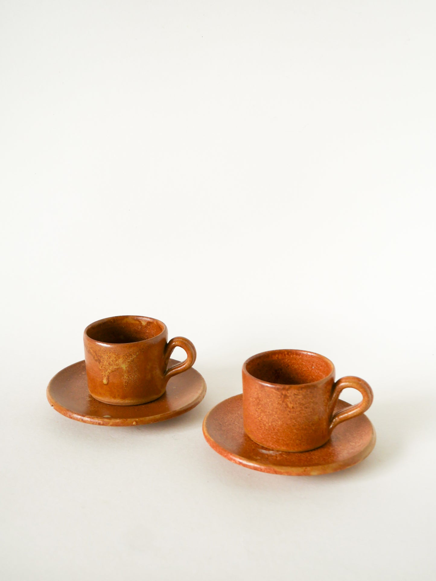 Paire de tasses à expresso en grès, 1970