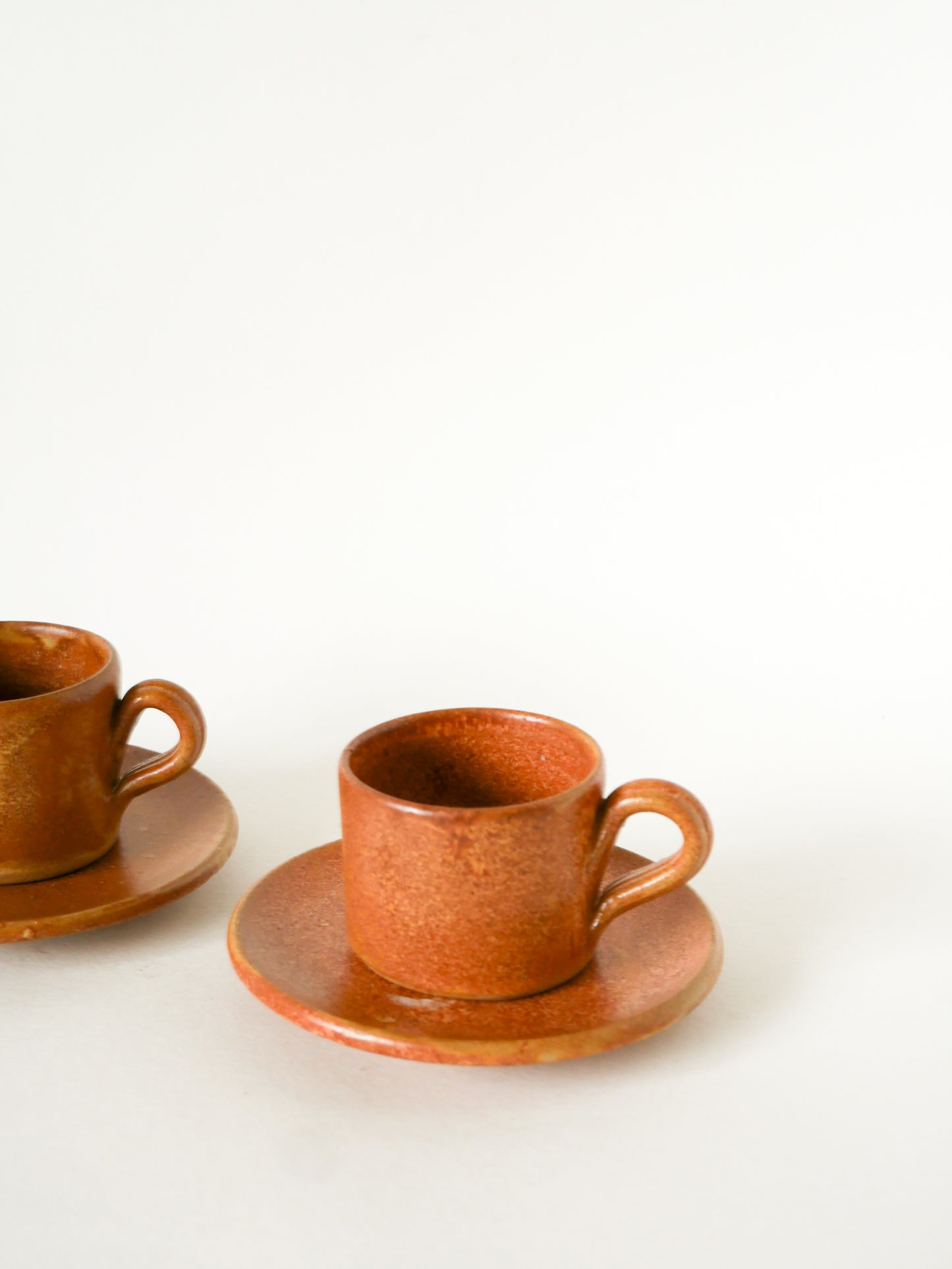 Paire de tasses à expresso en grès, 1970