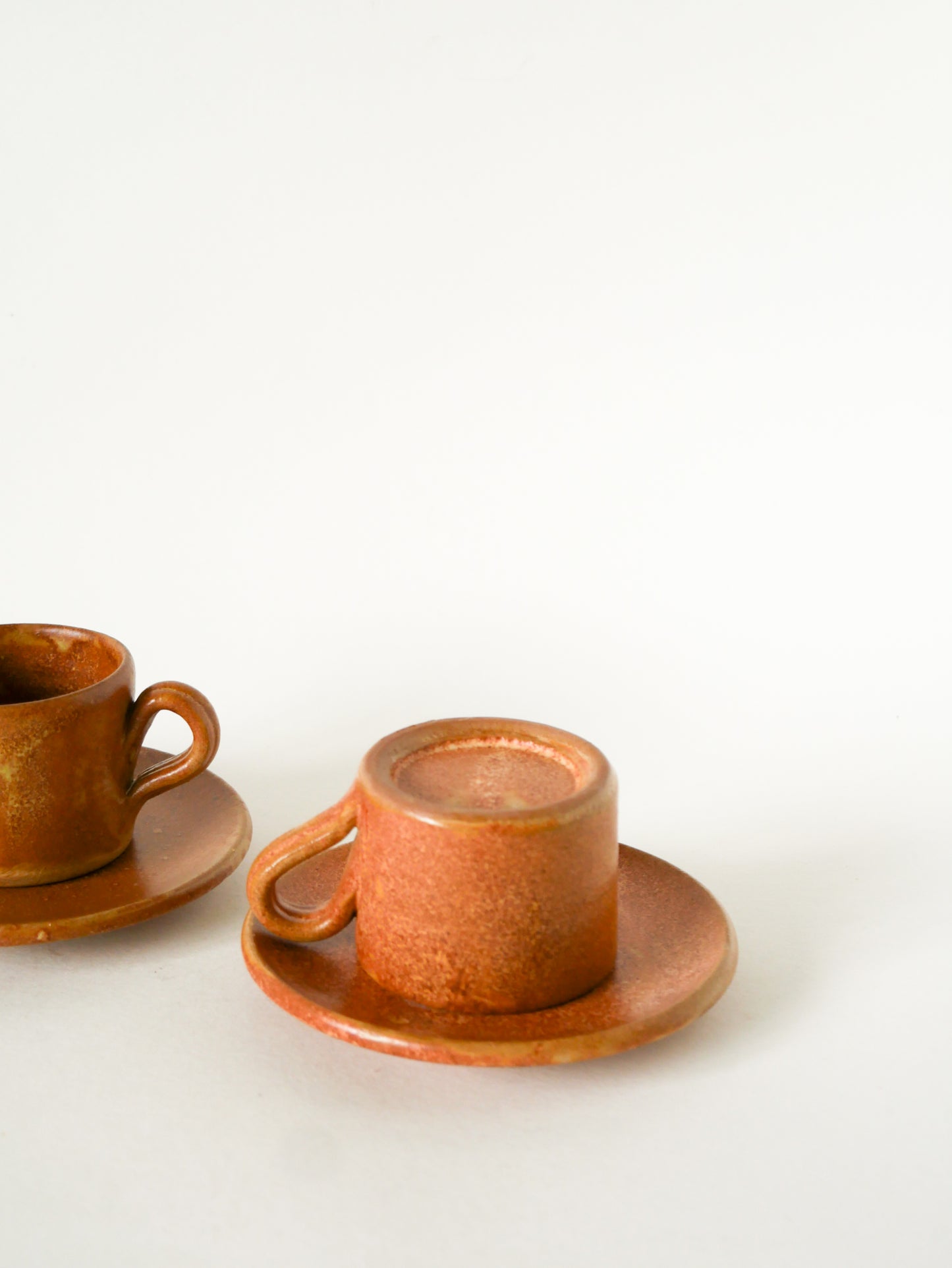 Paire de tasses à expresso en grès, 1970