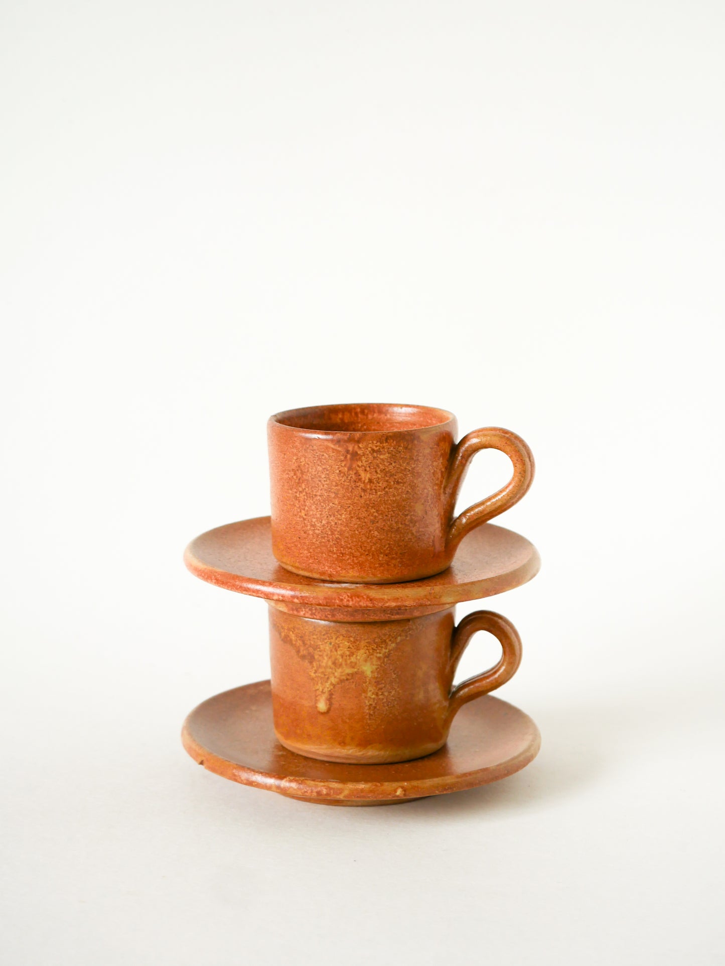 Paire de tasses à expresso en grès, 1970