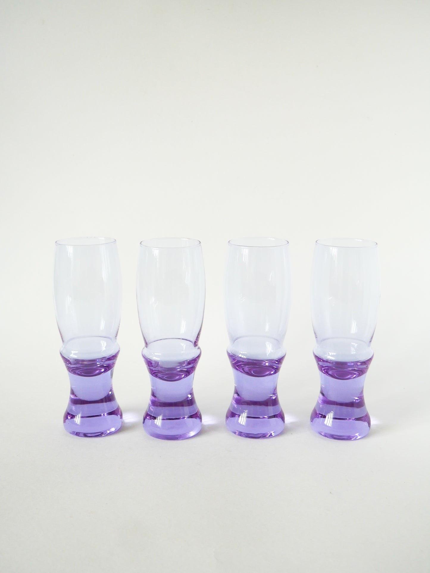 Ensemble de 4 verres à cocktails, Lilas, Made in Italy, Design, 1960