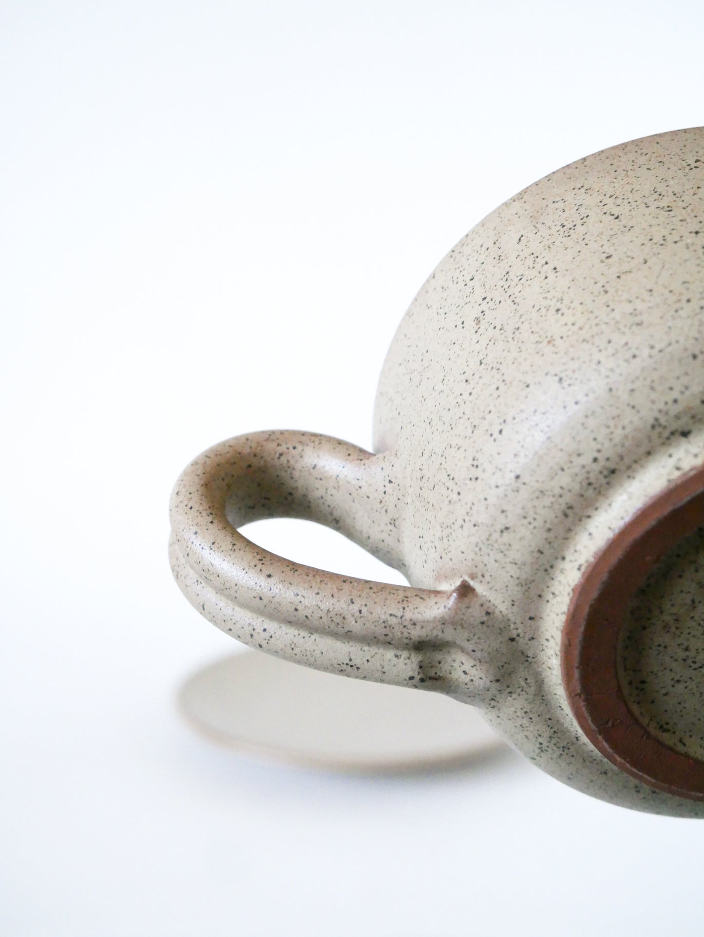 Paire de déjeuners en grès, fabrication artisanale, Gris, 1970