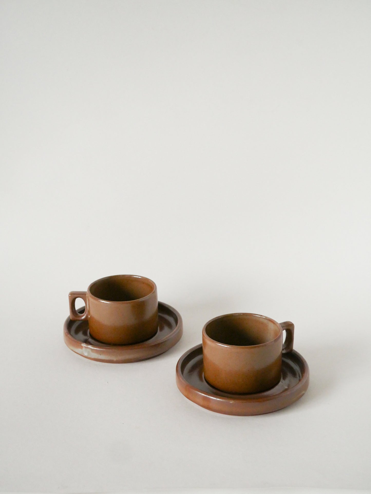 Duo de tasses à café en grès, 1970