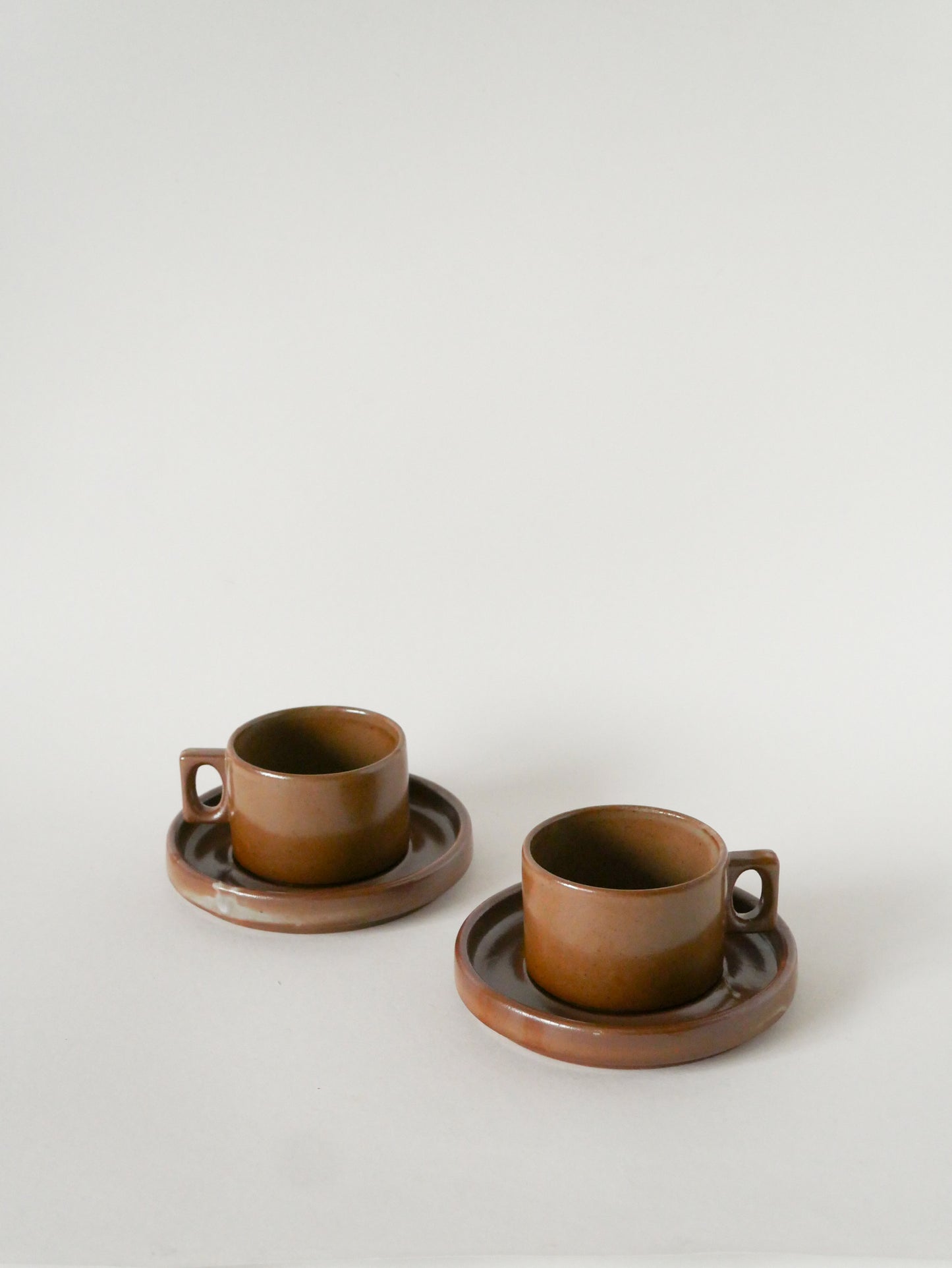 Duo de tasses à café en grès, 1970