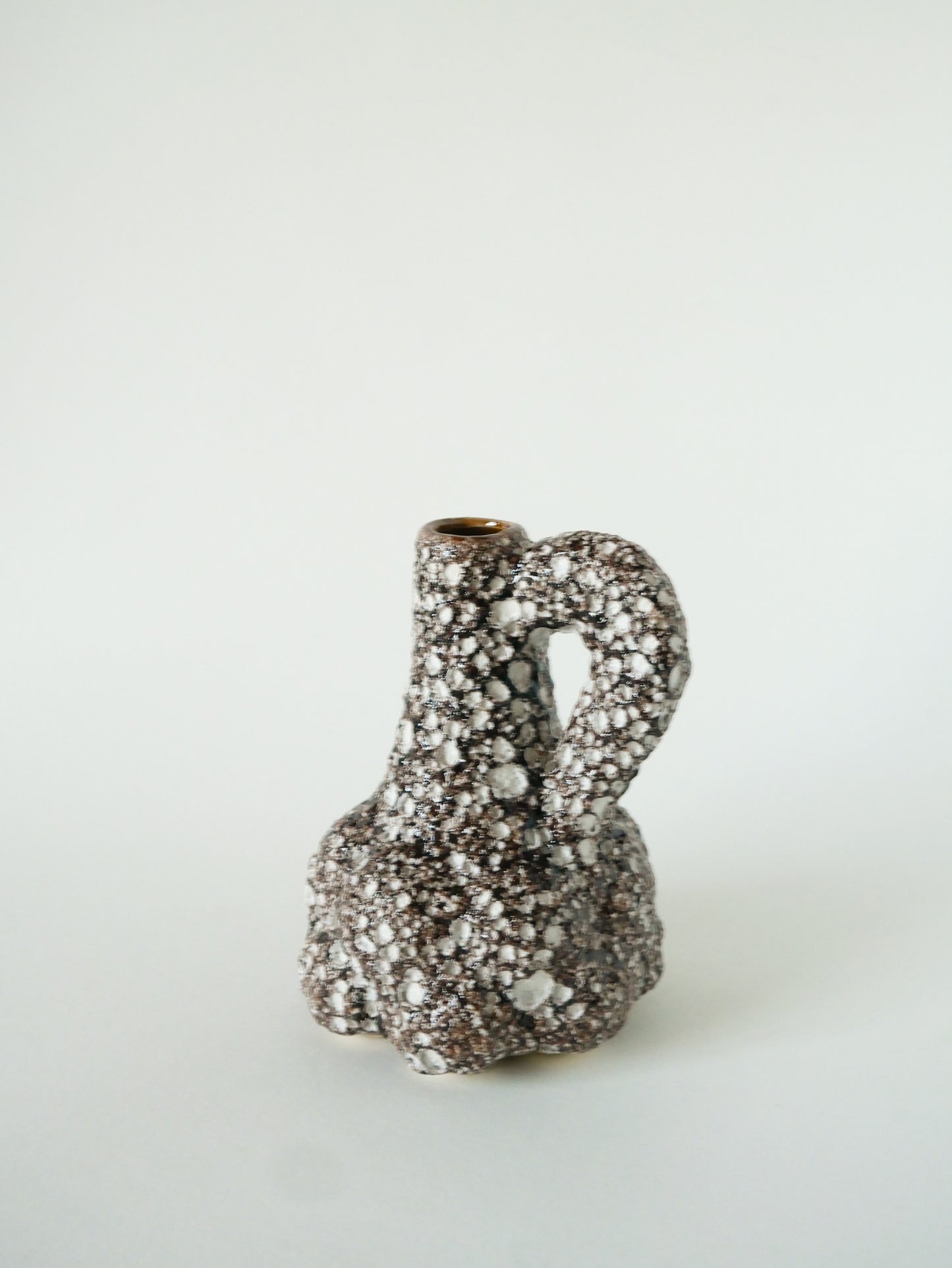 Carafe en Fat Lava, Marron et Blanc, 1970
