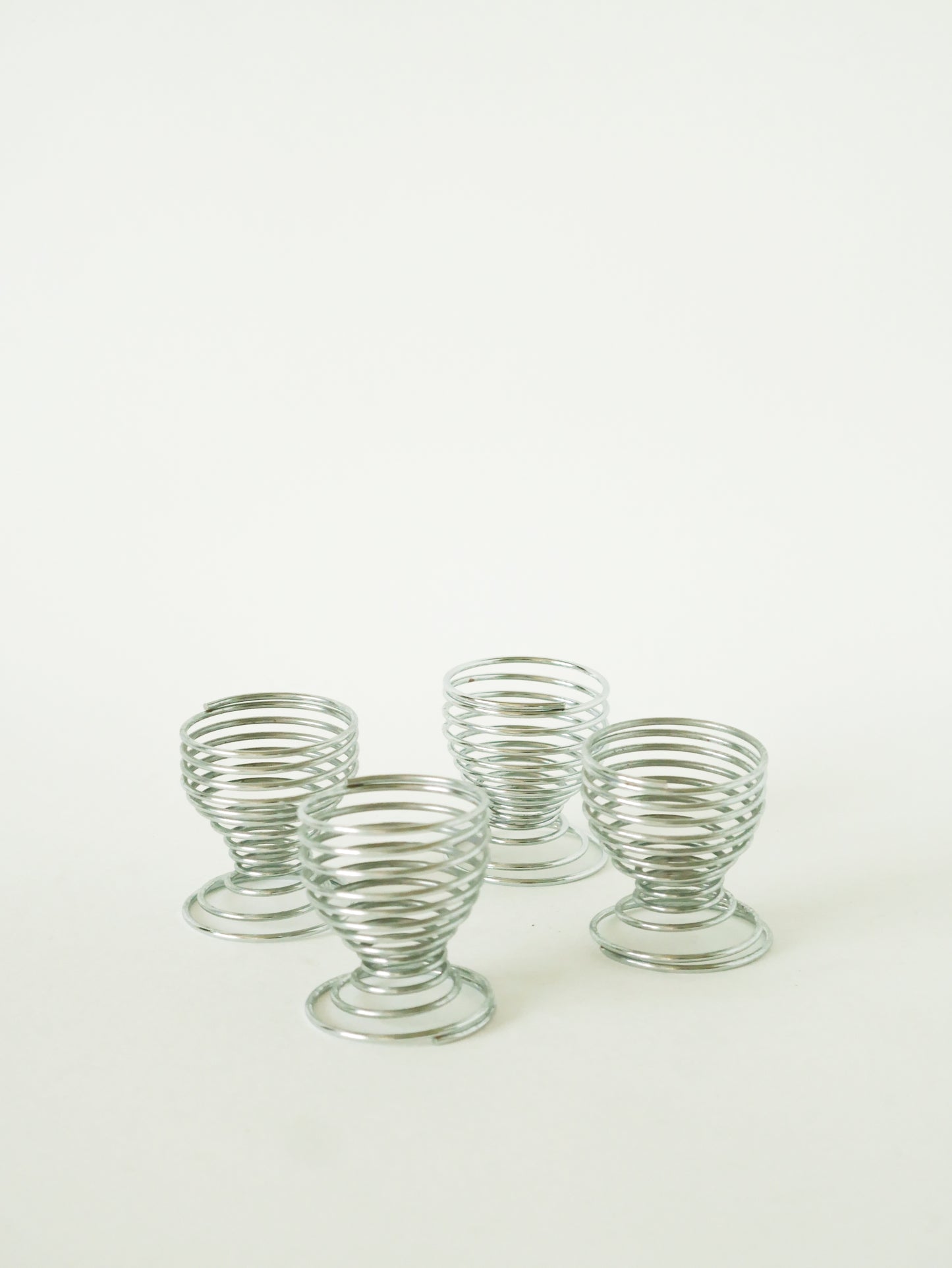Lot de 4 coquetiers Spirales, Design, 1970