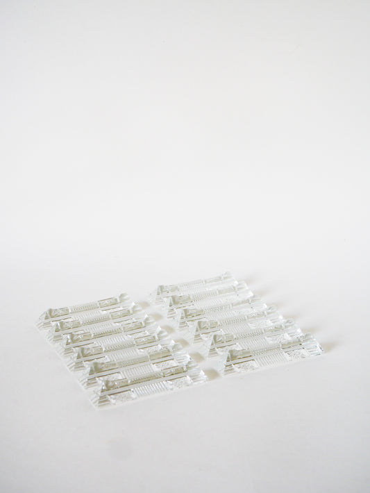 Ensemble de 12 porte-couteaux en cristal, 1950
