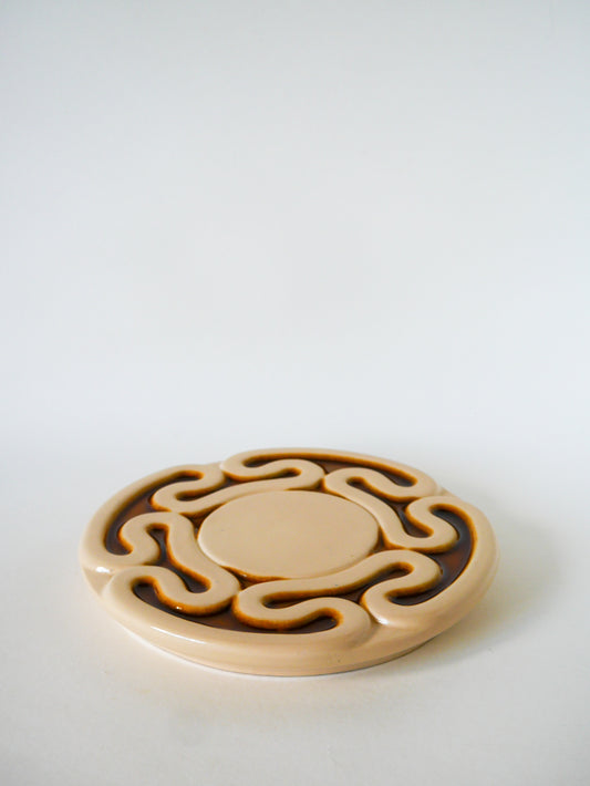 Dessous de plat en céramique, Jaune, 1930