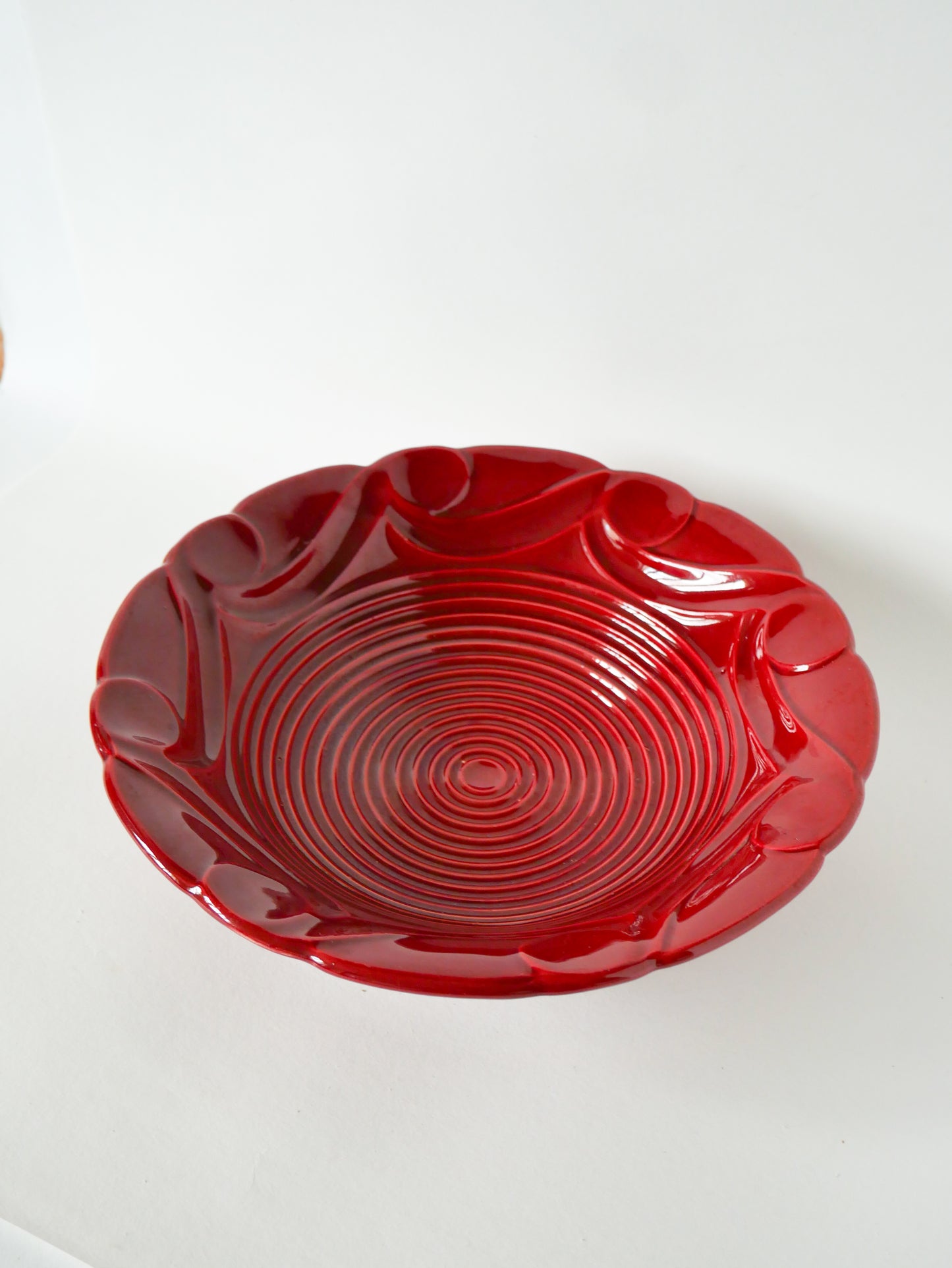 Grande coupe en céramique, Bordeaux, 1970 - 31 X 15 cm