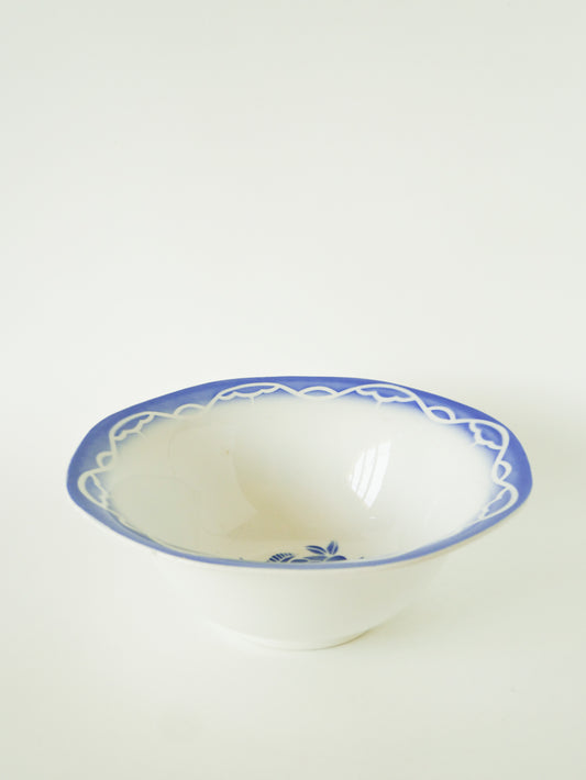 Saladier Digoin Sarreguemines, modèle "Corsica", Bleu, 1950
