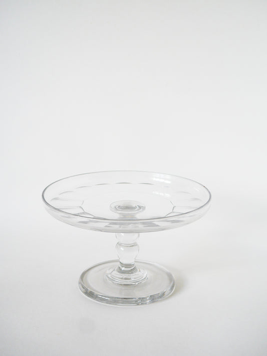 Présentoir sur pieds en verre, 1950