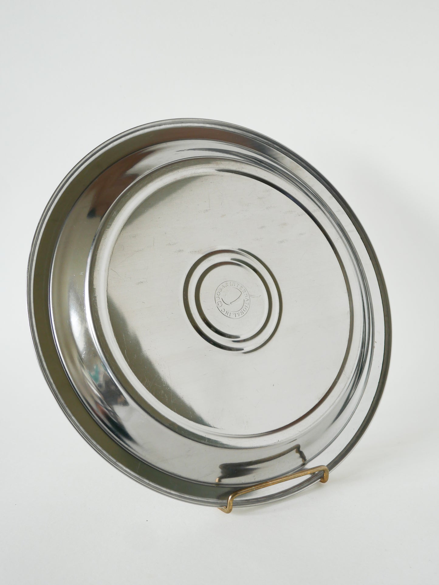 Plat à tarte en inox, Design, 1980 - 31 cm