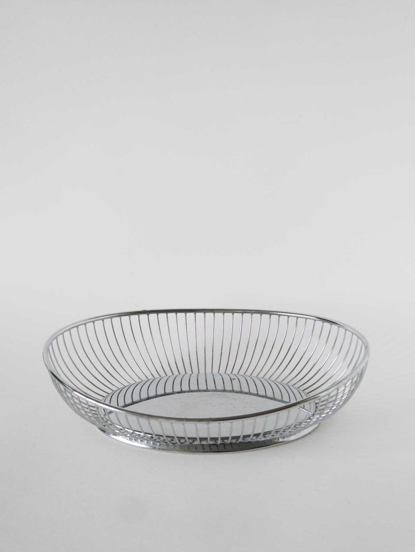Corbeille en inox, Made in Italy, 1970