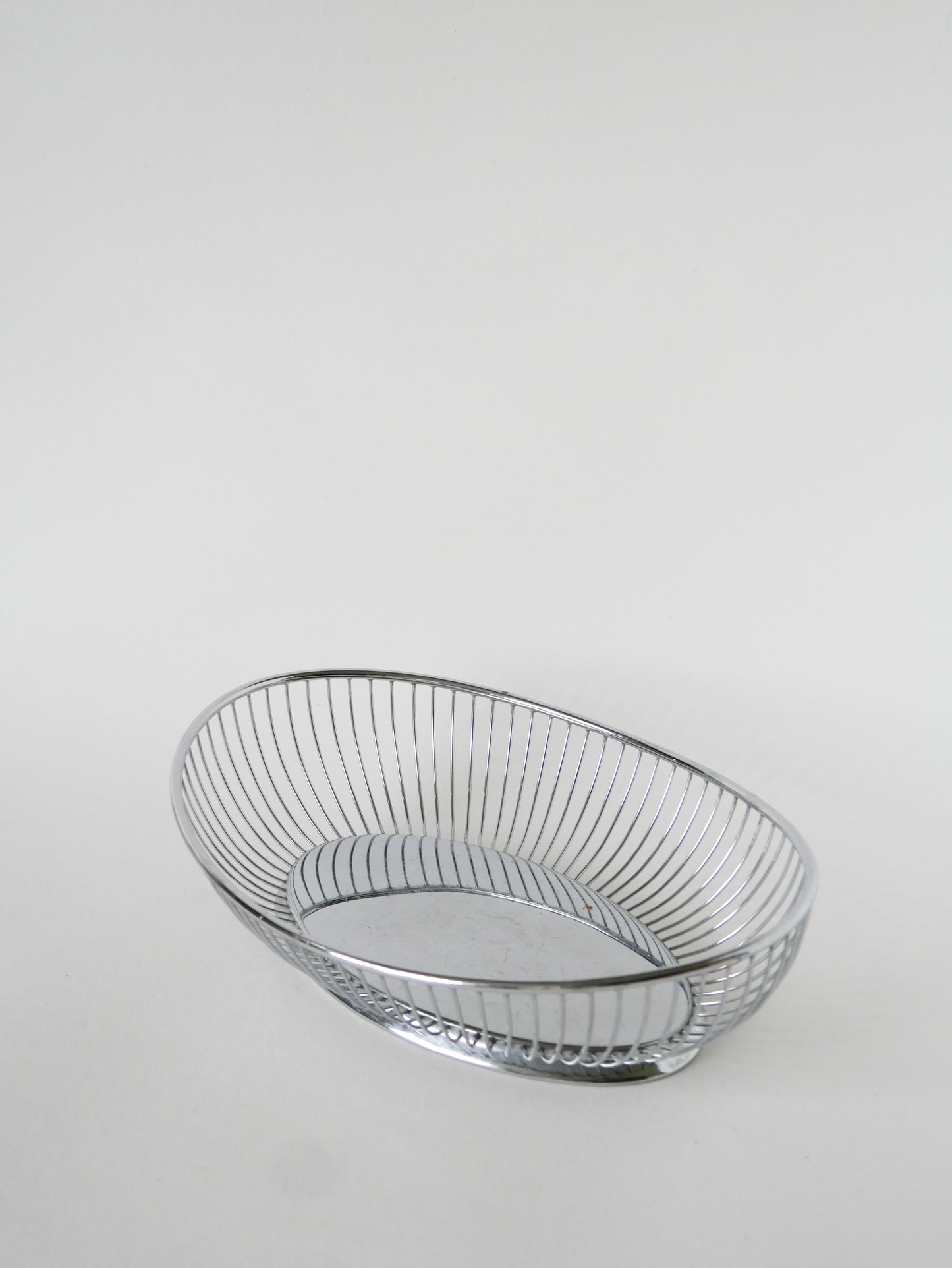 Corbeille en inox, Made in Italy, 1970