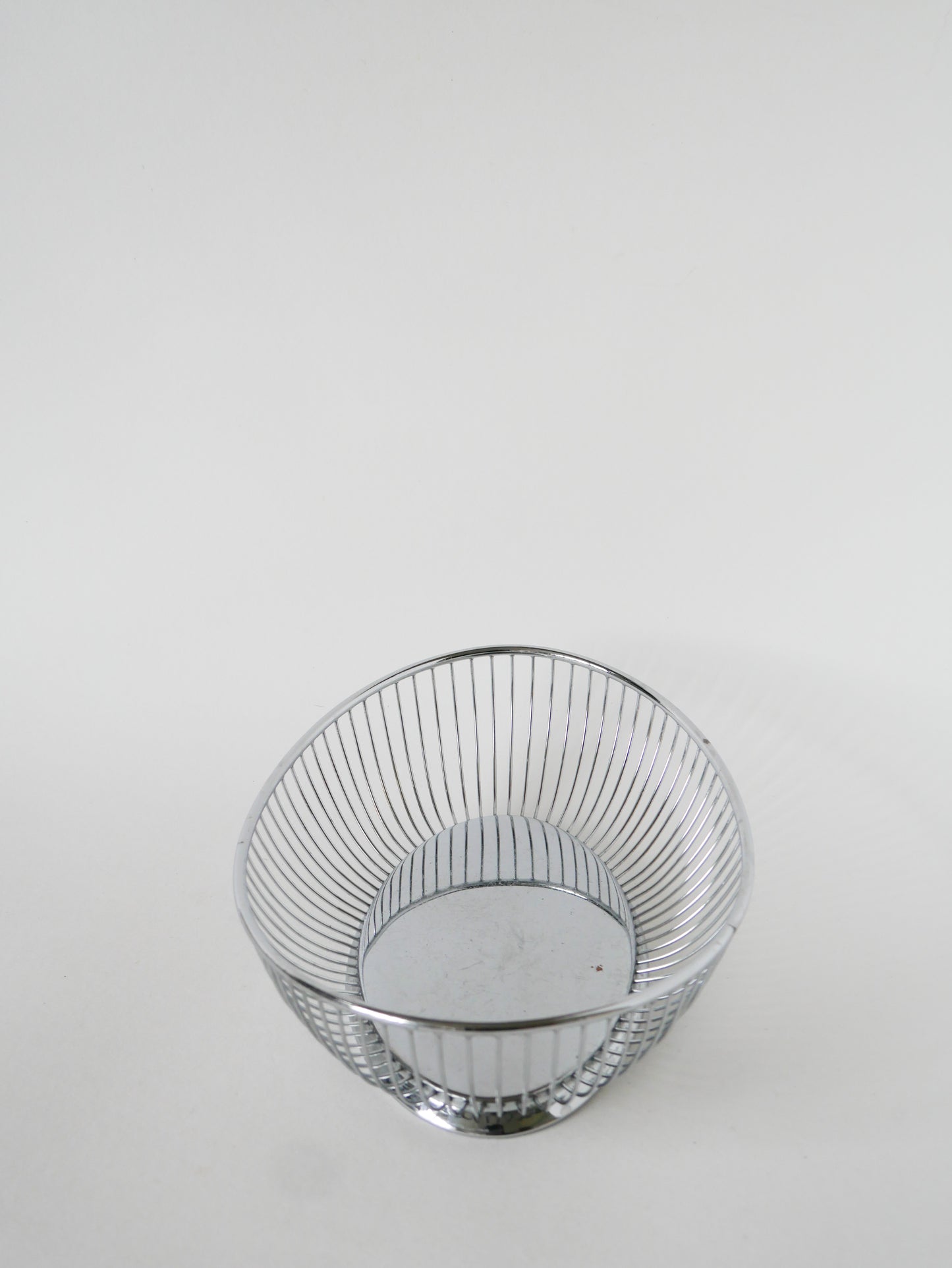 Corbeille en inox, Made in Italy, 1970
