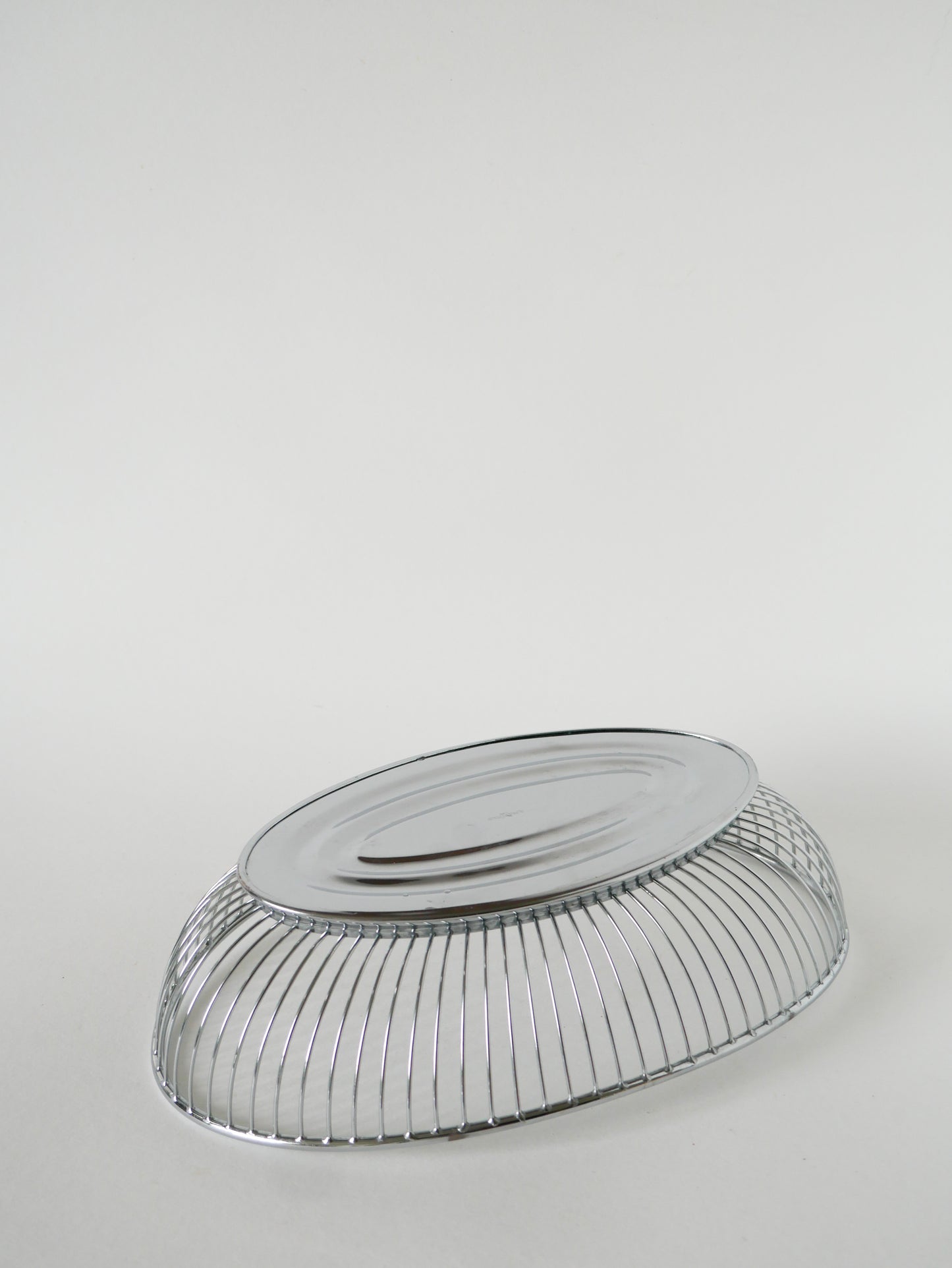 Corbeille en inox, Made in Italy, 1970